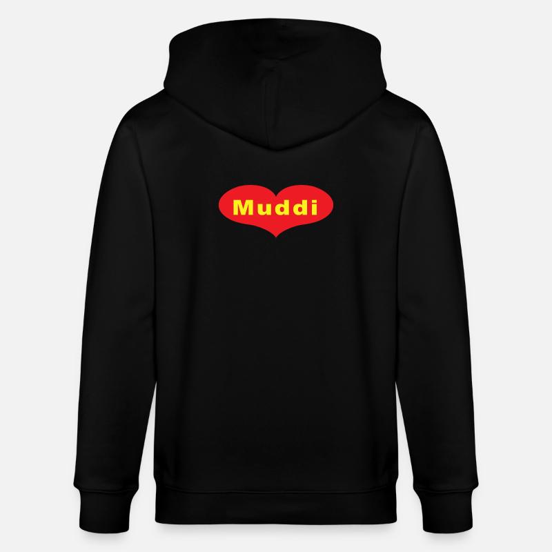Muddi - Stanley/Stella Unisex Bio-Kapuzenjacke CULTIVATOR  - Schwarz
