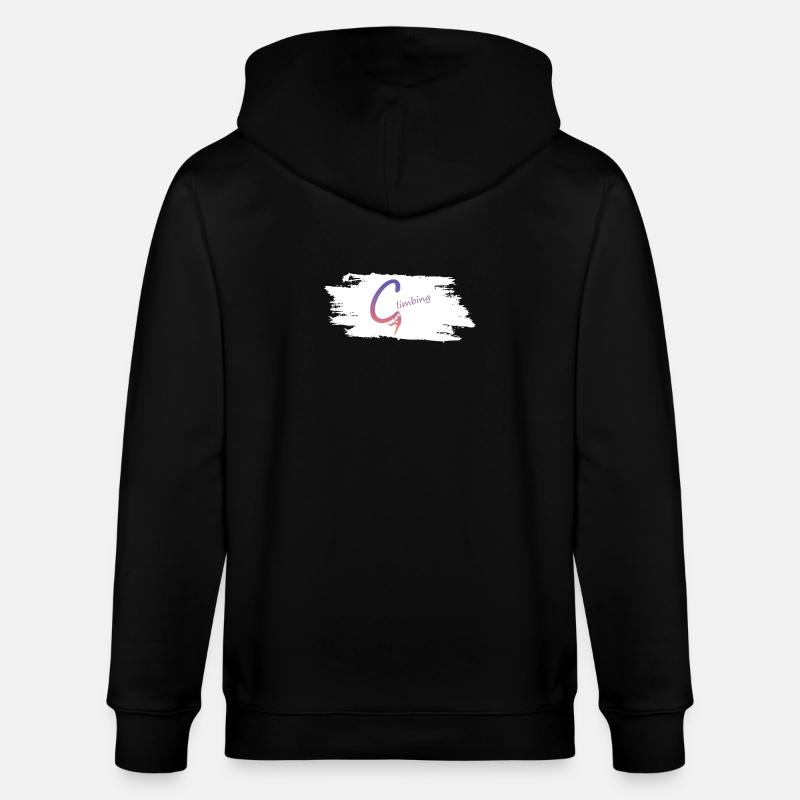 Dégradé de logo de montée - Veste à capuche bio CULTIVATOR Stanley/Stella Unisexe - noir