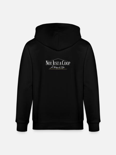 Chickens In The Garden Lifestyle Chicken - Stanley/Stella CULTIVATOR Unisex Organic Hooded Jacket - black
