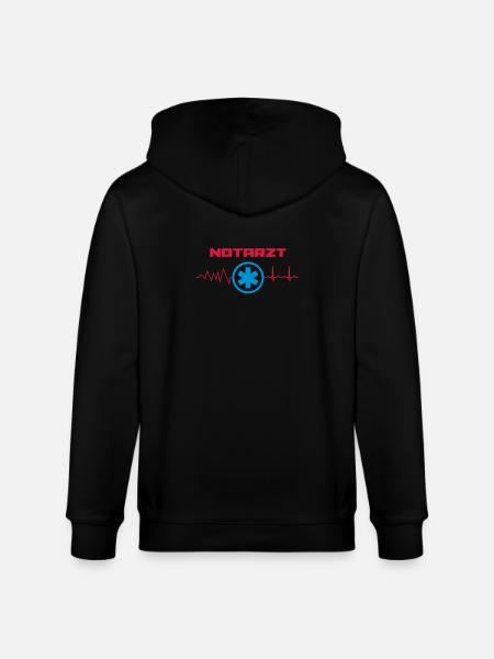 Notarzt Kammerflimmern - Stanley/Stella Unisex Bio-Kapuzenjacke CULTIVATOR - Schwarz