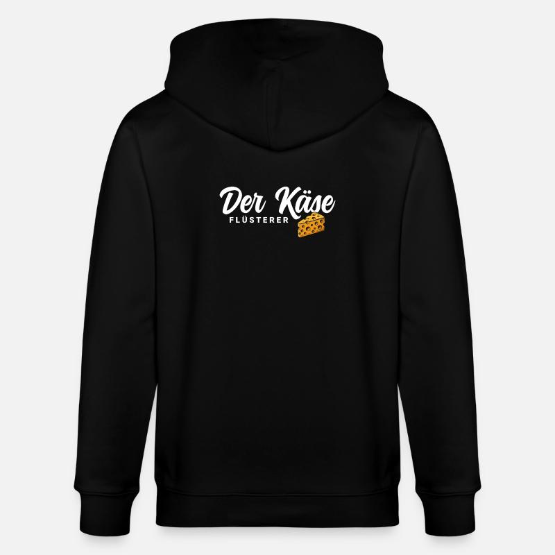 Der Käse Flüsterer - Stanley/Stella Unisex Bio-Kapuzenjacke CULTIVATOR  - Schwarz