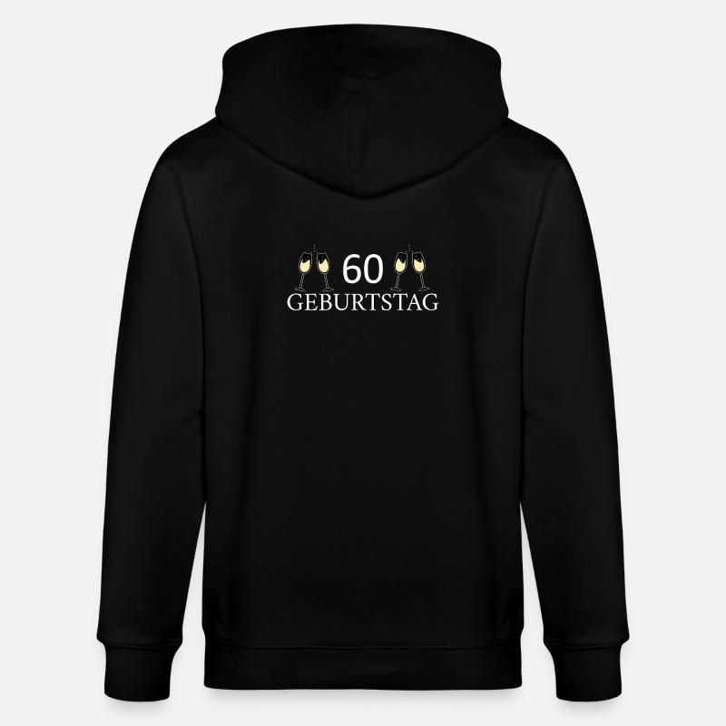 60e anniversaire 60 ans - Veste à capuche bio CULTIVATOR Stanley/Stella Unisexe - noir