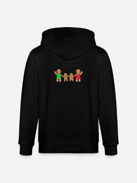 Gingerbread Christmas Gingerbread Man Gingerbread - Stanley/Stella CULTIVATOR  Unisex Organic Hooded Jacket - black