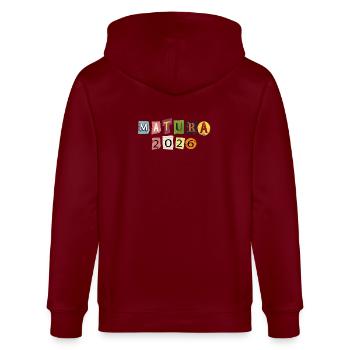 Matura 2026 - Veste à capuche bio CULTIVATOR Stanley/Stella Unisexe - bordeaux - Dos - Anna (173cm)