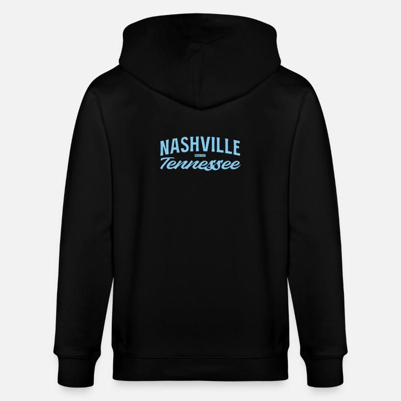 Nashville Script Blue - Veste à capuche bio CULTIVATOR Stanley/Stella Unisexe - noir