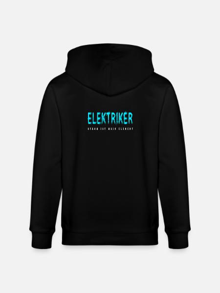 Elektriker Handwerker Design - Stanley/Stella Unisex Bio-Kapuzenjacke CULTIVATOR - Schwarz