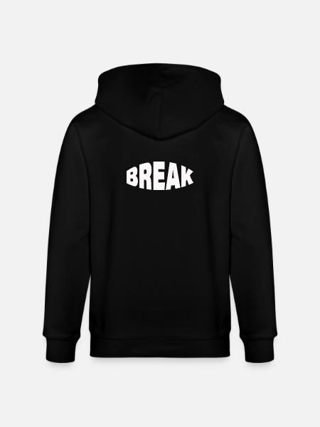 BREAK - Stanley/Stella CULTIVATOR Unisex Organic Hooded Jacket - black