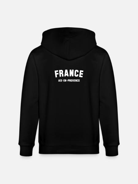 AIX EN PROVENCE France - Stanley/Stella CULTIVATOR  Unisex Organic Hooded Jacket - black