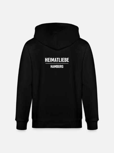 Heimatliebe Hamburg - Stanley/Stella Unisex Bio-Kapuzenjacke CULTIVATOR  - Schwarz