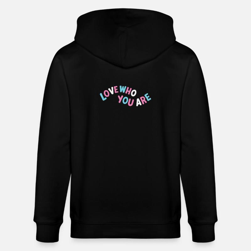 Transgenseur. Aimez qui vous êtes - Veste à capuche bio CULTIVATOR Stanley/Stella Unisexe - noir