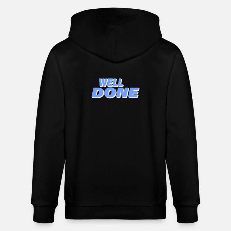 WELL DONE - Stanley/Stella Unisex Bio-Kapuzenjacke CULTIVATOR  - Schwarz
