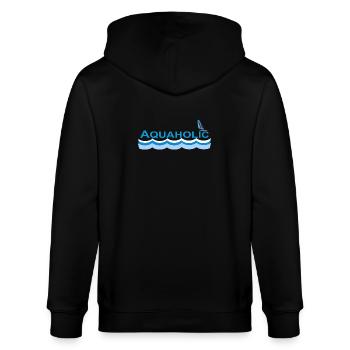 AQUAHOLIC - Veste à capuche bio CULTIVATOR Stanley/Stella Unisexe - noir - Dos - Anna (173cm)