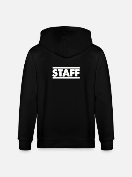 Staff Lettering Bold Contrast - Stanley/Stella CULTIVATOR  Unisex Organic Hooded Jacket - black