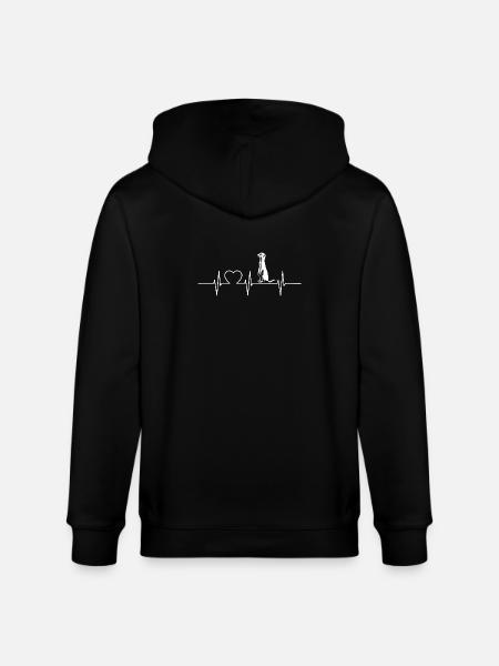Suricate Erdmännchen - Veste à capuche bio CULTIVATOR Stanley/Stella Unisexe - noir