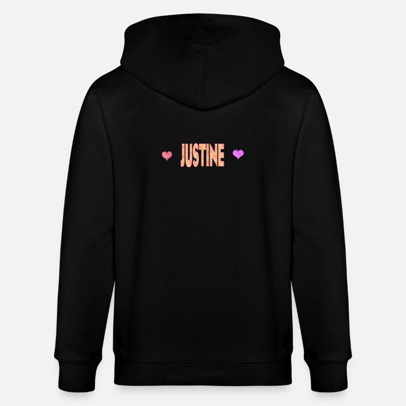 Justine - Stanley/Stella Unisex Bio-Kapuzenjacke CULTIVATOR  - Schwarz