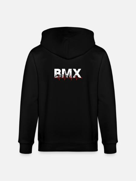 BMX Pulse Graphic Tee - Stanley/Stella CULTIVATOR Unisex Organic Hooded Jacket - black