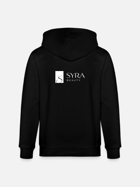 SYRA Beauty Logo: Elegant minimalism - Stanley/Stella CULTIVATOR Unisex Organic Hooded Jacket - black