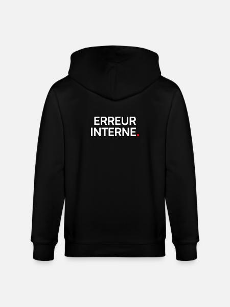 Innere Fehler-Humor-Nerd-Müdigkeit - Stanley/Stella Unisex Bio-Kapuzenjacke CULTIVATOR  - Schwarz