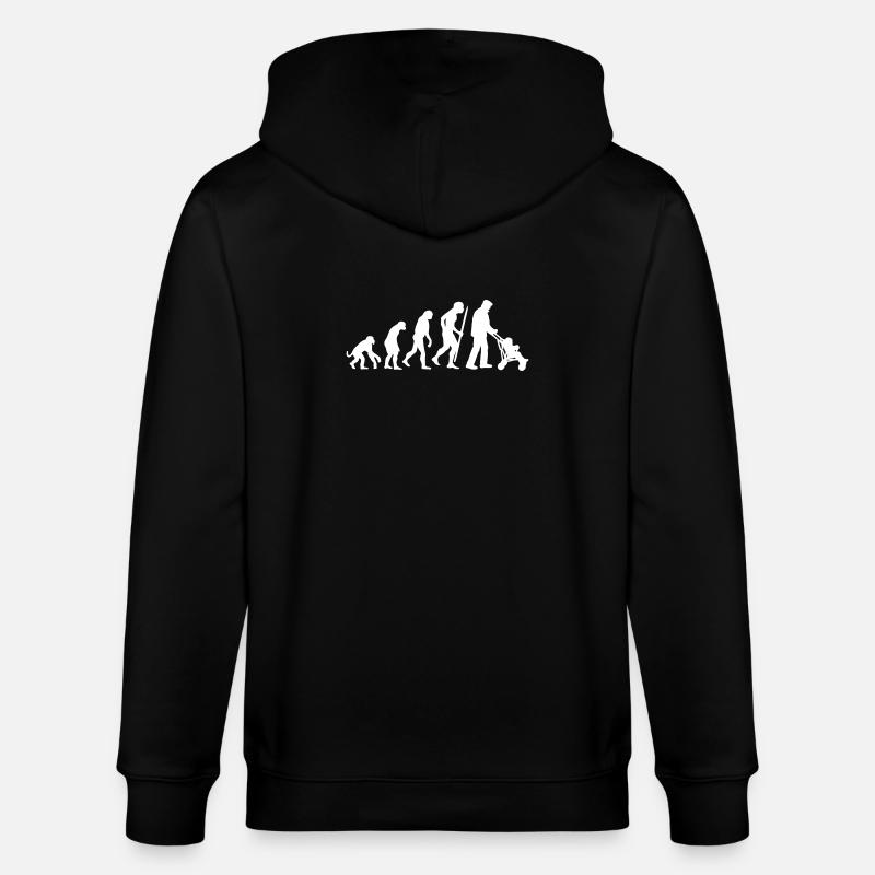 Évolution du grand-père super grand-père - Veste à capuche bio CULTIVATOR Stanley/Stella Unisexe - noir
