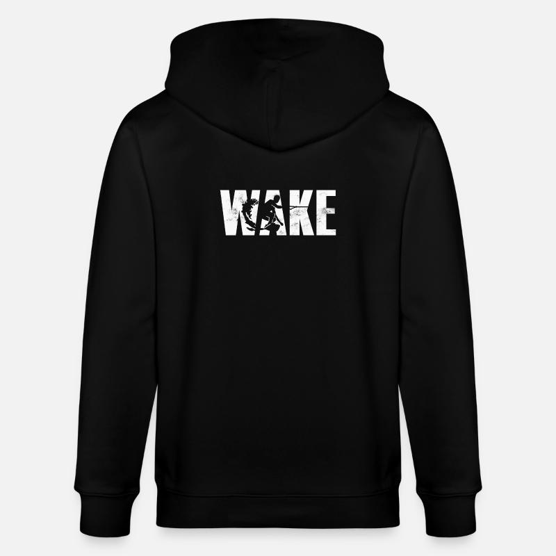Wakeboard Wakeboarden - Stanley/Stella Unisex Bio-Kapuzenjacke CULTIVATOR  - Schwarz