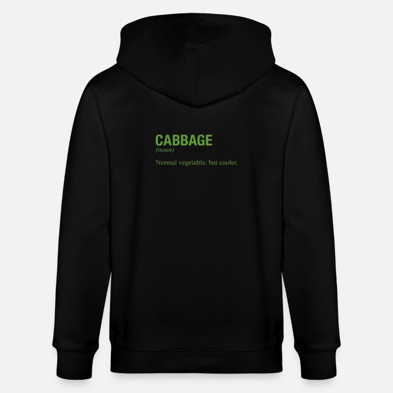 CABBAGE - Stanley/Stella Unisex Bio-Kapuzenjacke CULTIVATOR  - Schwarz