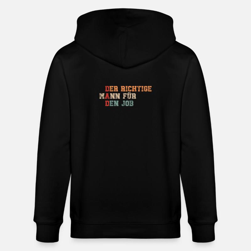 Dad - lustiger Spruch - Stanley/Stella Unisex Bio-Kapuzenjacke CULTIVATOR  - Schwarz