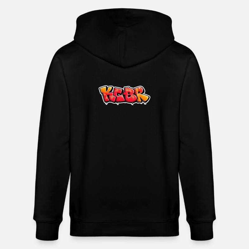 KCBR Graffiti Burst Design - Stanley/Stella CULTIVATOR  Unisex Organic Hooded Jacket - black