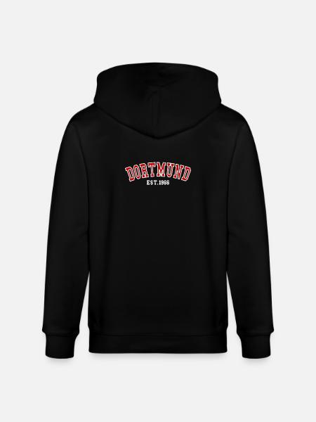 Dortmund Est. 1966 - Stanley/Stella CULTIVATOR  Unisex Organic Hooded Jacket - black