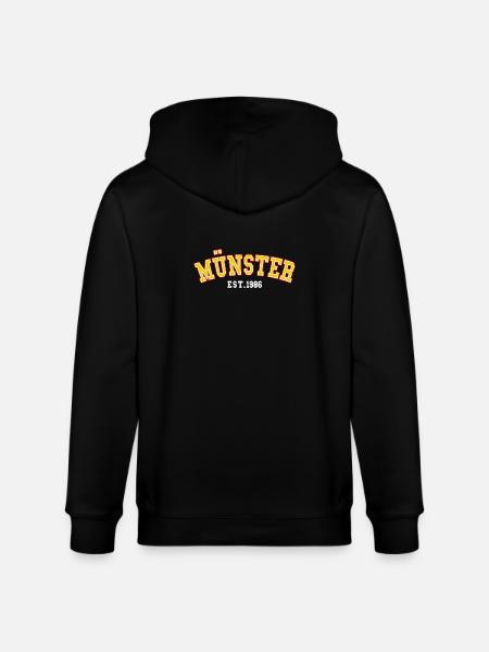 Münster Est. 1986 - Stanley/Stella CULTIVATOR  Unisex Organic Hooded Jacket - black