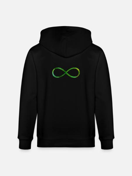 Infinity Symbol Symbol Character Infinite - Stanley/Stella CULTIVATOR Unisex Organic Hooded Jacket - black