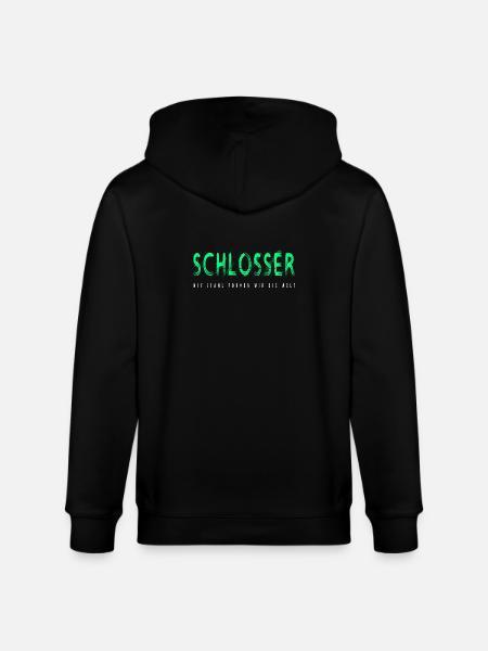 Schlosser Handwerker Design - Stanley/Stella Unisex Bio-Kapuzenjacke CULTIVATOR  - Schwarz