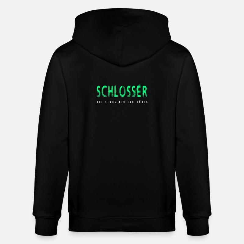 Schlosser Handwerker Design - Stanley/Stella Unisex Bio-Kapuzenjacke CULTIVATOR  - Schwarz