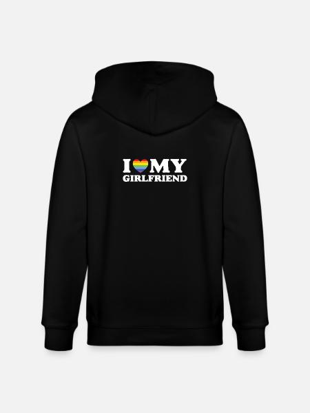 J’aime ma copine - LGBTQ - Veste à capuche bio CULTIVATOR Stanley/Stella Unisexe - noir