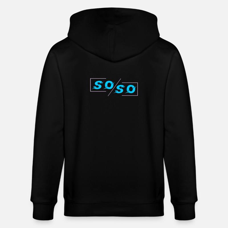 Soso - Stanley/Stella Unisex Bio-Kapuzenjacke CULTIVATOR  - Schwarz
