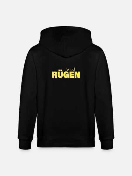 INSEL RÜGEN - Stanley/Stella Unisex Bio-Kapuzenjacke CULTIVATOR  - Schwarz