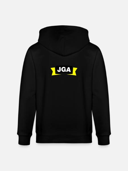 Bachelor Party Emblem / Logo - Stanley/Stella CULTIVATOR  Unisex Organic Hooded Jacket - black
