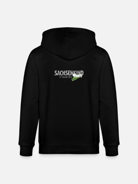Sachsenkind inside - Sachsen - Stanley/Stella Unisex Bio-Kapuzenjacke CULTIVATOR - Schwarz