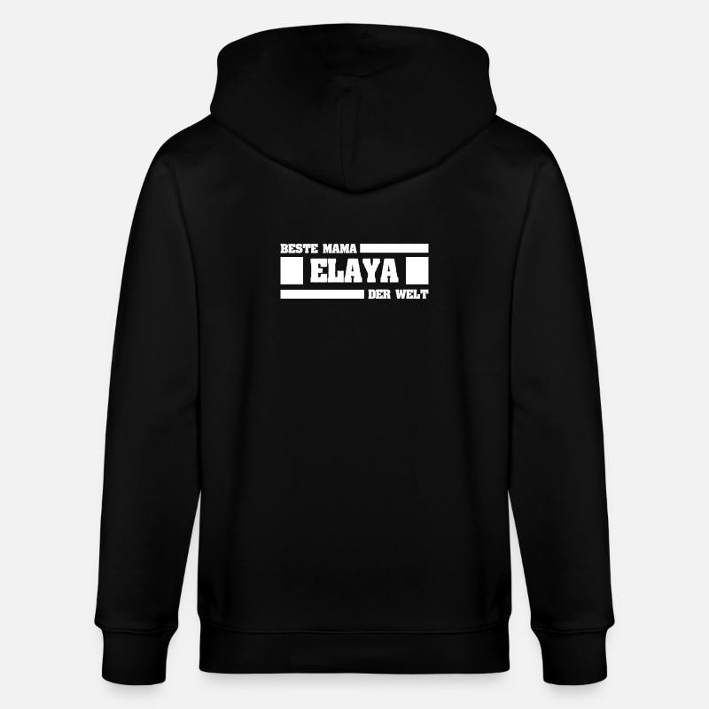 Mutter Elaya - Stanley/Stella Unisex Bio-Kapuzenjacke CULTIVATOR  - Schwarz