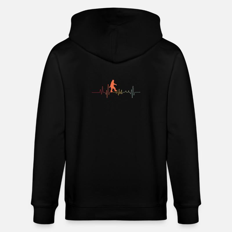 Bigfoot Sasquatch Cache-cache Dictons - Veste à capuche bio CULTIVATOR Stanley/Stella Unisexe - noir