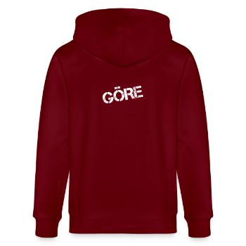 Brat - Stanley/Stella CULTIVATOR  Unisex Organic Hooded Jacket - burgundy - Back - Anna (173cm)
