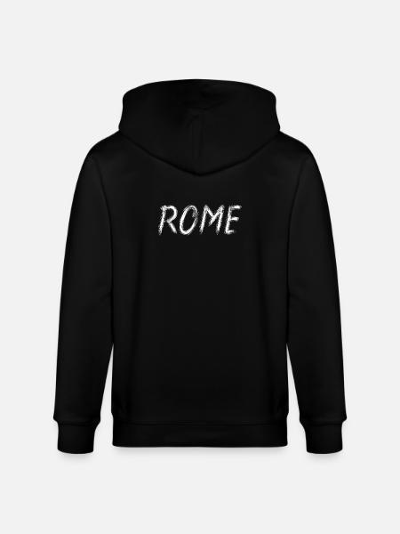 Rome Lettrage Brosse Graphique - Veste à capuche bio CULTIVATOR Stanley/Stella Unisexe - noir