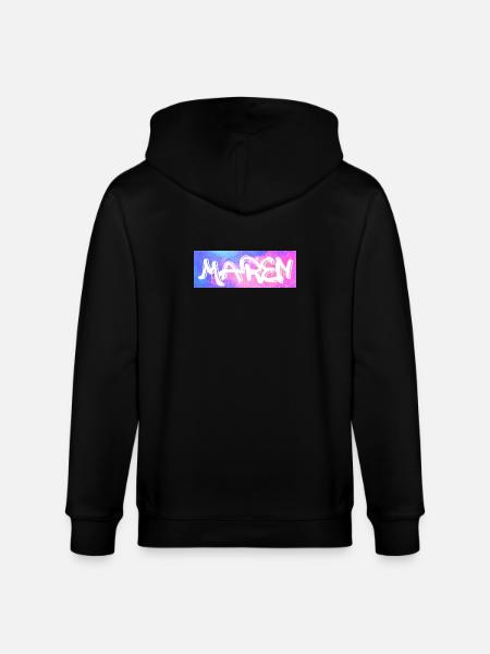 Maren Name Geschenk Geschenkidee Galaxie - Stanley/Stella Unisex Bio-Kapuzenjacke CULTIVATOR  - Schwarz