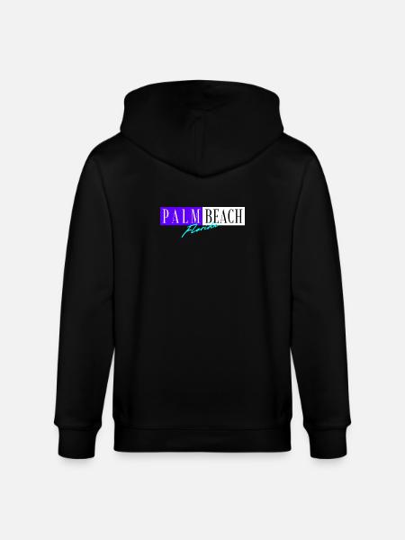 Palm Beach Florida - Stanley/Stella CULTIVATOR  Unisex Organic Hooded Jacket - black