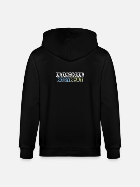 Oldschool Body Beat - Stanley/Stella CULTIVATOR Unisex Organic Hooded Jacket - black