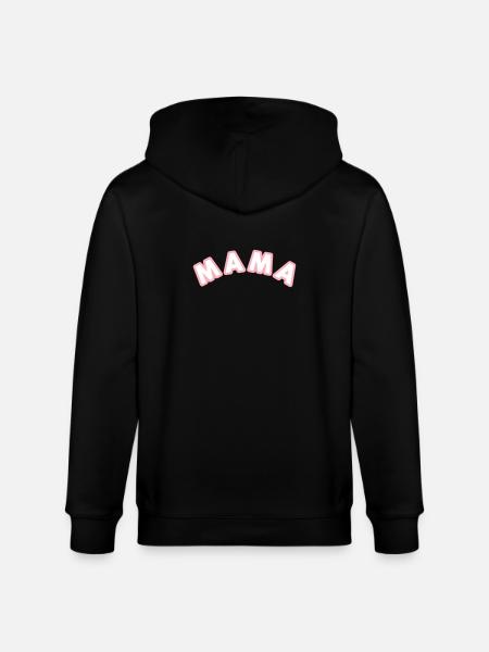 MAMA Cool Mom Print - Stanley/Stella Unisex Bio-Kapuzenjacke CULTIVATOR - Schwarz