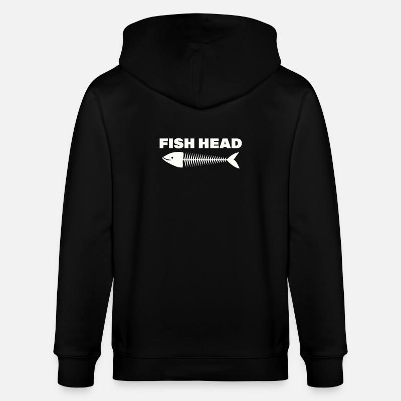 tête de poisson - Veste à capuche bio CULTIVATOR Stanley/Stella Unisexe - noir