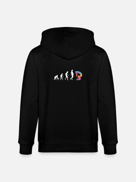 Quote for a contortionist - Stanley/Stella CULTIVATOR Unisex Organic Hooded Jacket - black