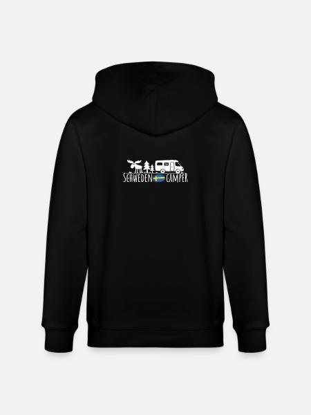 Schweden Camper Silhouette - Stanley/Stella Unisex Bio-Kapuzenjacke CULTIVATOR  - Schwarz