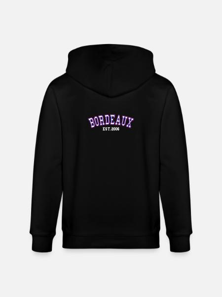 Bordeaux Est. 2006 - Stanley/Stella CULTIVATOR Unisex Organic Hooded Jacket - black