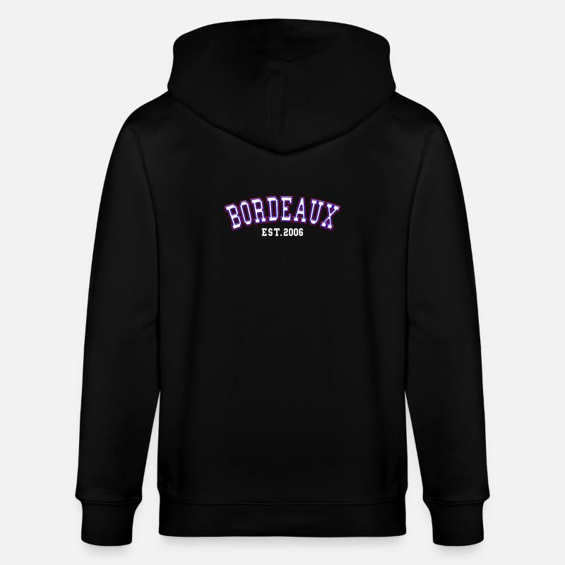Bordeaux Est. 2006 - Stanley/Stella CULTIVATOR  Unisex Organic Hooded Jacket - black